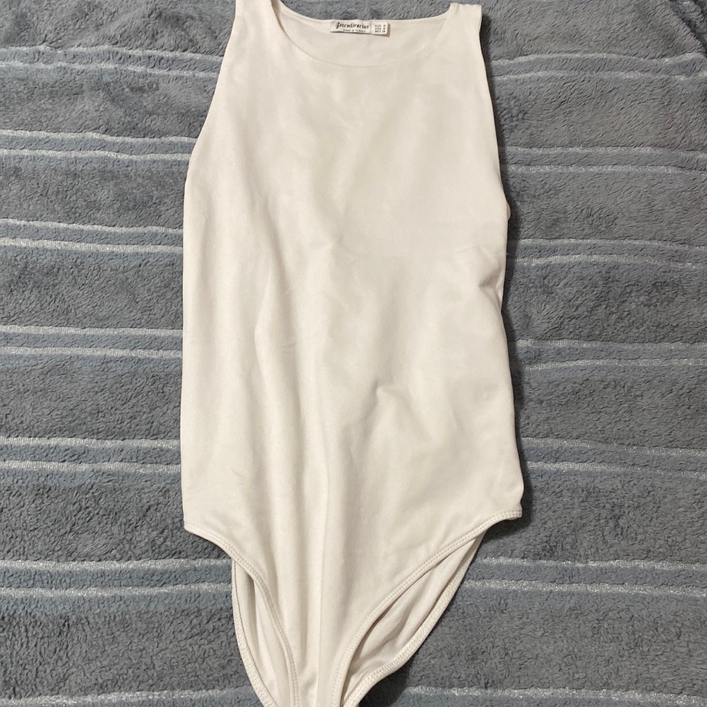 White Stradivarius Bodysuit
